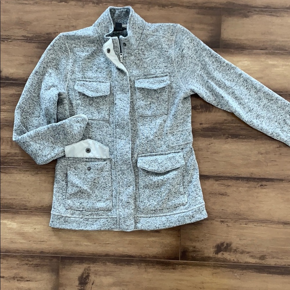 Marled fleece zip up Eddie Bauer Small